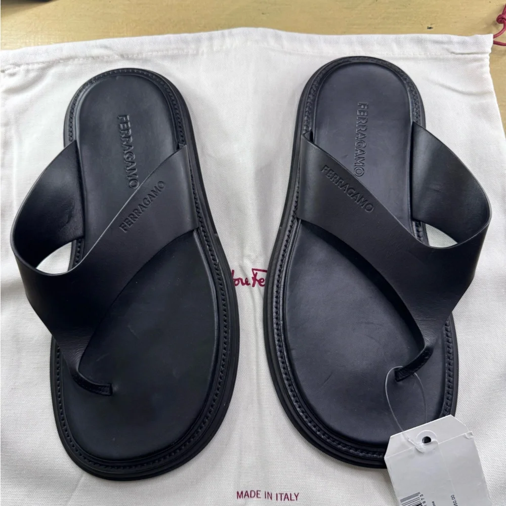 Salvatore Ferragamo Dory Men’s Leather sandals - Picture 5 of 5